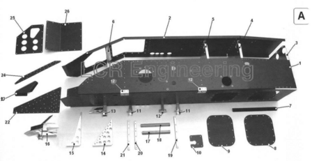 LCR chassis part (A7)