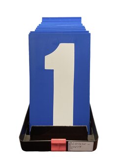 Pit Board numbers set (blue/white)