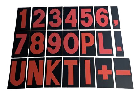 Pit Board numbers set XXL (blue/white)