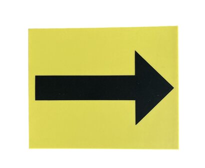 Pit Board Arrow (yellow/black)