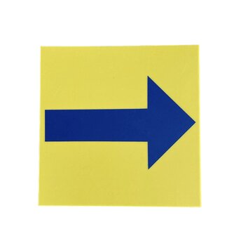 Pit Board Arrow (yellow/blue)