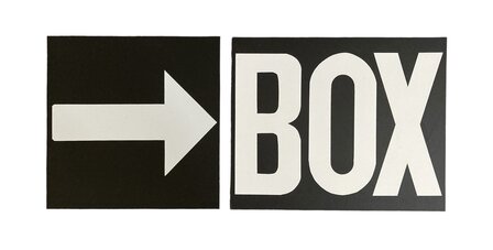 Pit Board Box and Arrow (black/white)