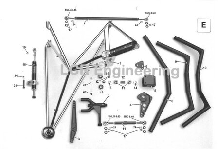 Sidecarshop steering part (E3)