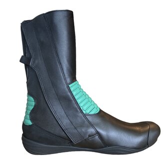 Daytona sidecar boots (black/mint green)