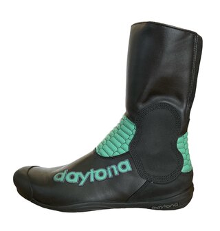 Daytona sidecar boots (black/mint green)