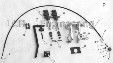 Sidecarshop brake pedal part ARS (P12)