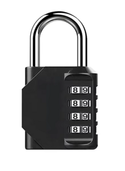 Resettable 4-digit combination padlock