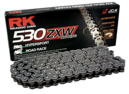 RK Racing Chain XW-Ring Chain 530ZXW 94L (Silver)