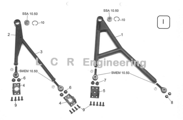 LCR Front wish bone mounting (I5)