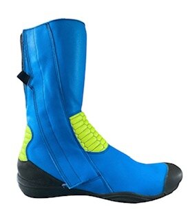 Daytona sidecar boots (light blue/neon yellow/black)