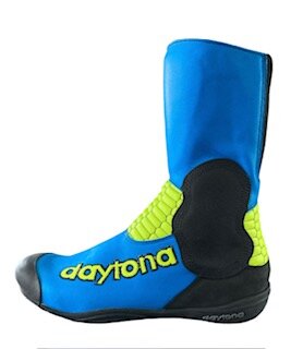 Daytona sidecar boots (light blue/neon yellow/black)