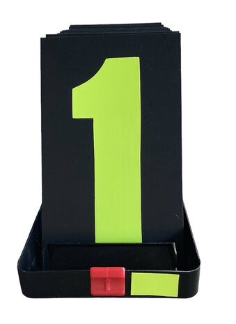 Pit Board numbers set (black/fluor yellow)