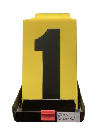 Pit Board numbers set (yellow/black)