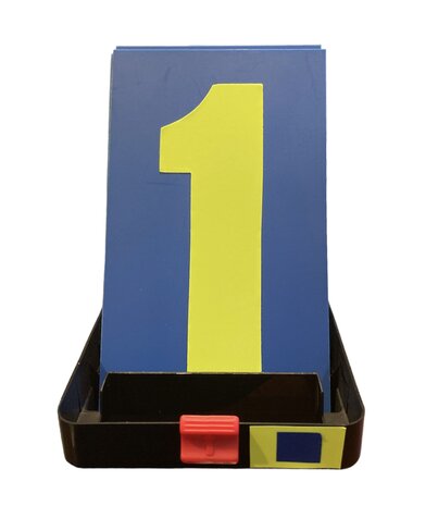 Pit Board numbers set (blue/fluor yellow)