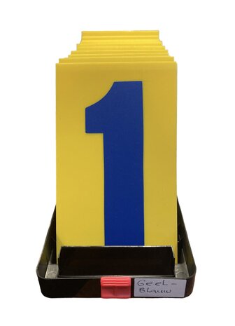 Pit Board numbers set (yellow/blue)