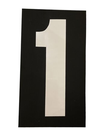 Pit Board numbers set XXL (black/white)