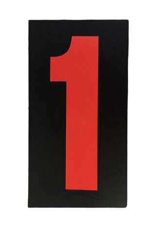 Pit Board numbers set XXL (black/fluor red)