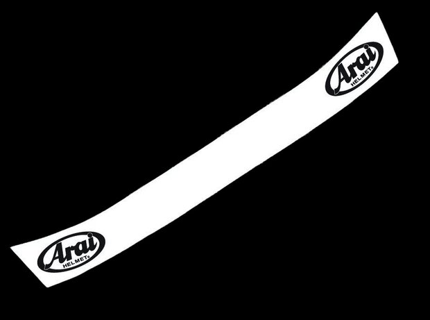 Arai visor sticker (white)