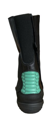 Daytona sidecar boots (black/mint green)